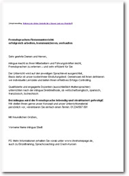 Kundenakquise Email Vorlage - tippsvorlage.info ...