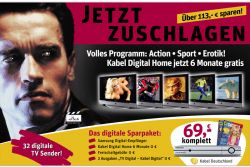 Anzeige im Rahmen eines Werbefeldzuges