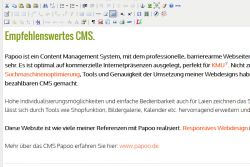 In Papoo bearbeiten Sie Texte ähnlich wie in einem Textprogramm